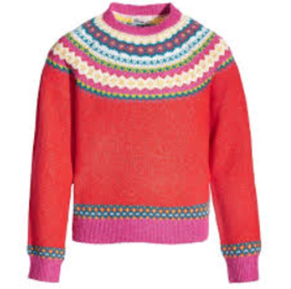 Epic Threads Girl's Red Pink Festive Holiday Pullover Sweater Size 3T